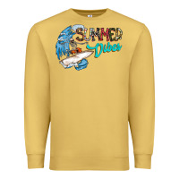 Antique Gold Summer Vibes Premium Sweatshirt - CowhideDigitalArt