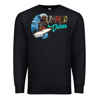 Black Summer Vibes Premium Sweatshirt - CowhideDigitalArt