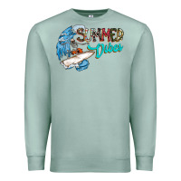 Seafoam Summer Vibes Premium Sweatshirt - CowhideDigitalArt
