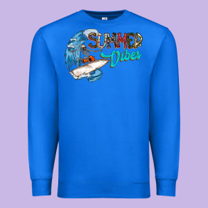 Summer Vibes Premium Sweatshirt Designed By Cowhidedigitalart