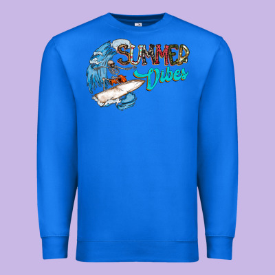 Summer Vibes Premium Sweatshirt Designed By Cowhidedigitalart