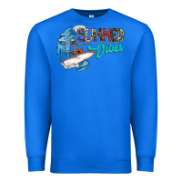 True Royal Summer Vibes Premium Sweatshirt - CowhideDigitalArt