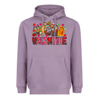 Lavender Nacho Valentine Heavyweight Hoodie - CowhideDigitalArt