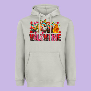 Nacho Valentine Heavyweight Hoodie Designed By Cowhidedigitalart