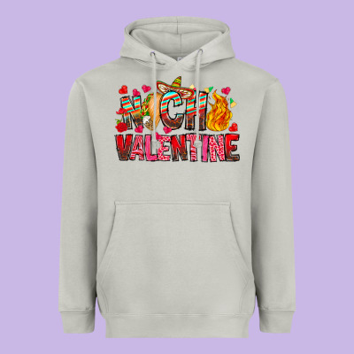 Nacho Valentine Heavyweight Hoodie Designed By Cowhidedigitalart