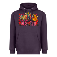 Plum Nacho Valentine Heavyweight Hoodie - CowhideDigitalArt