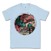 Dusty Blue let's go girls Classic Tee - Jasminsmagicworld