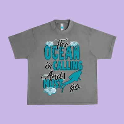 The Ocean Is Calling Urban Heavy Tee Designed By Bettercallsaul