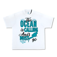 White The Ocean Is Calling Urban Heavy Tee - Bettercallsaul