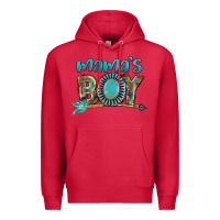 Cardinal Mama's boy Mother's Day Premium Hoodie - FaDigitalArtStudio
