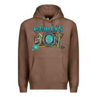 Chestnut Mama's boy Mother's Day Premium Hoodie - FaDigitalArtStudio