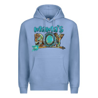 Colony Blue Mama's boy Mother's Day Premium Hoodie - FaDigitalArtStudio