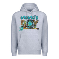 Heather Grey Mama's boy Mother's Day Premium Hoodie - FaDigitalArtStudio