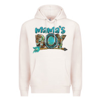 Pale Pink Mama's boy Mother's Day Premium Hoodie - FaDigitalArtStudio