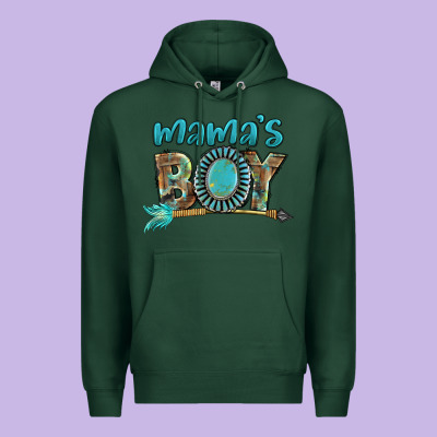 Mama's Boy Mother's Day Premium Hoodie Designed By Fadigitalartstudio