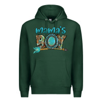 Sports Green Mama's boy Mother's Day Premium Hoodie - FaDigitalArtStudio