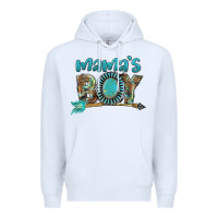 White Mama's boy Mother's Day Premium Hoodie - FaDigitalArtStudio