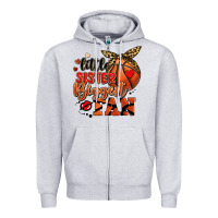 Heather Grey little sister biggest fan basketball Zipper Hoodie - FaDigitalArtStudio