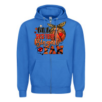 True Royal little sister biggest fan basketball Zipper Hoodie - FaDigitalArtStudio
