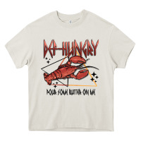 Cream def hungry pour dome butter on me Heavy Core Tee - MaliasSmallBusiness