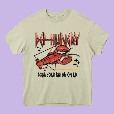 Def Hungry Pour Dome Butter On Me Heavy Core Tee Designed By Maliassmallbusiness
