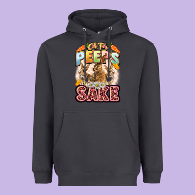 Oh For Peeps Sake Easter Day Heavyweight Hoodie Designed By Lillyallendesigns