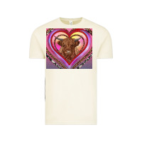 Vintage Arctic highland cow valentine's day Vintage Tee - RanaPortraitStore
