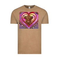 Vintage Coffee highland cow valentine's day Vintage Tee - RanaPortraitStore