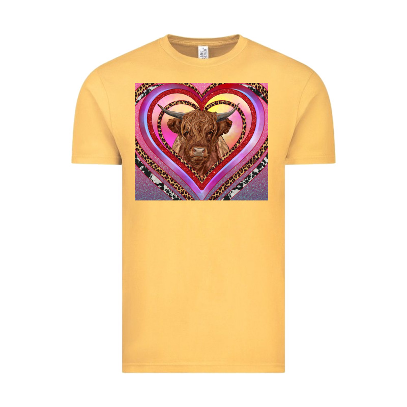 Highland Cow Valentine's Day Vintage Tee by RanaPortraitStore | Teevron