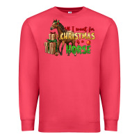 Cardinal All I Want For Christmas Is A Horse Premium Sweatshirt - LillyAllenDesigns