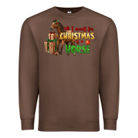 Chestnut All I Want For Christmas Is A Horse Premium Sweatshirt - LillyAllenDesigns