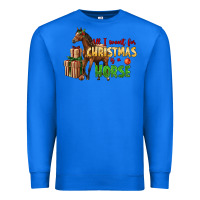 True Royal All I Want For Christmas Is A Horse Premium Sweatshirt - LillyAllenDesigns