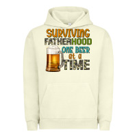 Pigment Pistachio surviving fatherhood one beer at a  time Urban Hoodie - Artiststas