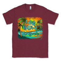 Burgundy life is better at the beach Classic Tee - Jasminsmagicworld