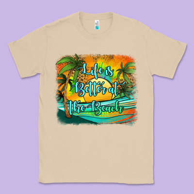 Life Is Better At The Beach Classic Tee Designed By Jasminsmagicworld
