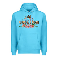 Ocean Blue I am the cool mom Mother's Day Premium Hoodie - FaDigitalArtStudio