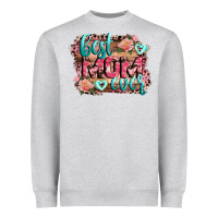 Heather Grey Best Mom ever Mother's Day Heavyweight Sweatshirt - CowGirlArtShop