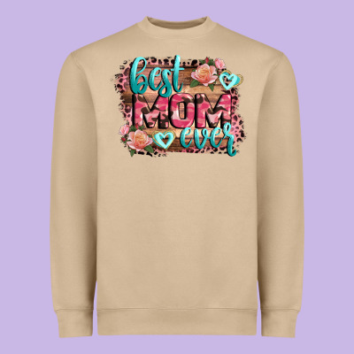 Best Mom Ever Mother's Day Heavyweight Sweatshirt Designed By Cowgirlartshop