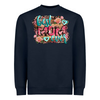 Navy Best Mom ever Mother's Day Heavyweight Sweatshirt - CowGirlArtShop