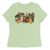 Matcha coffee coffee cups Ladies Tee - NancyCooperArtShop