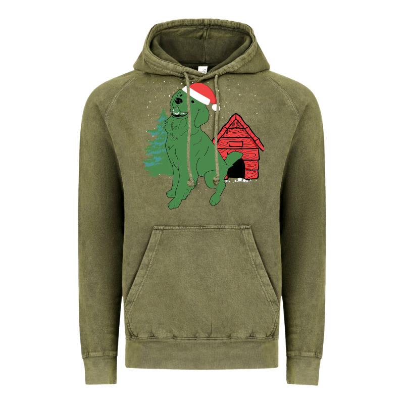 Christmas Dog Vintage Hoodie by Bettercallsaul | Teevron