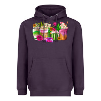Plum Stuck On You Cup Heavyweight Hoodie - CowhideDigitalArt