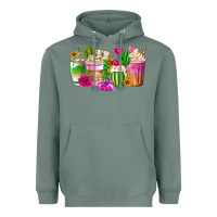 Sage Stuck On You Cup Heavyweight Hoodie - CowhideDigitalArt