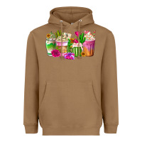 Toasted Coconut Stuck On You Cup Heavyweight Hoodie - CowhideDigitalArt