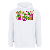 White Stuck On You Cup Heavyweight Hoodie - CowhideDigitalArt