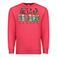 Cardinal name vibrant summer greeting with popsicles Premium Sweatshirt - CowhideDigitalArt