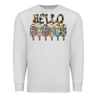 Dove Grey name vibrant summer greeting with popsicles Premium Sweatshirt - CowhideDigitalArt
