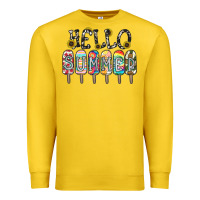 Lemon name vibrant summer greeting with popsicles Premium Sweatshirt - CowhideDigitalArt