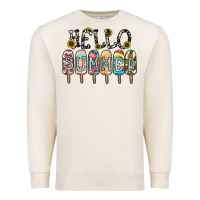 Sandshell name vibrant summer greeting with popsicles Premium Sweatshirt - CowhideDigitalArt
