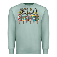 Seafoam name vibrant summer greeting with popsicles Premium Sweatshirt - CowhideDigitalArt